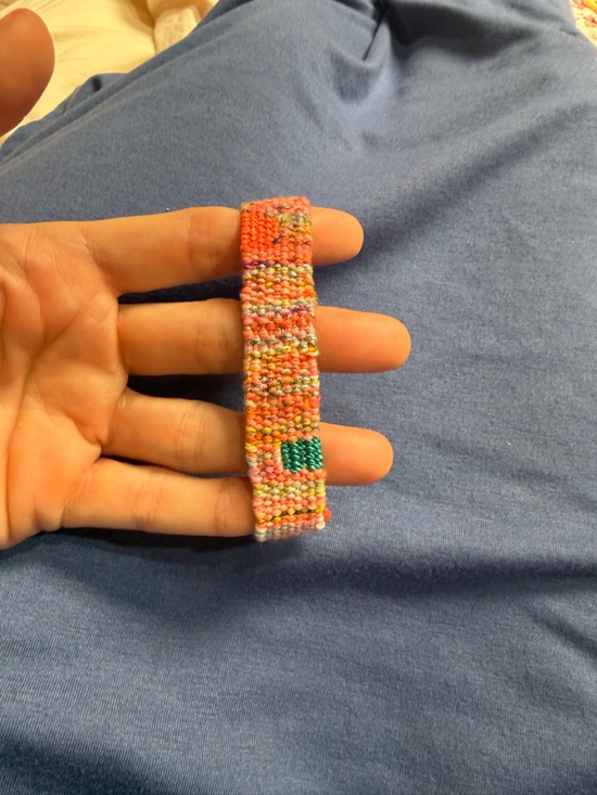 indigo and arrow Jewelry - Indigo and Arrow Coral Multicolor Woven Bracelet with Teal Accent